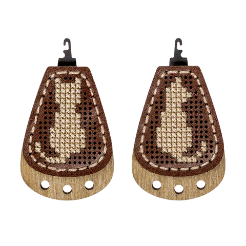 Kompaktiškas siuvinėjimo kryželių rinkinys su adatos įvėrėju, 3×4,5 cm — Wonderland Crafts