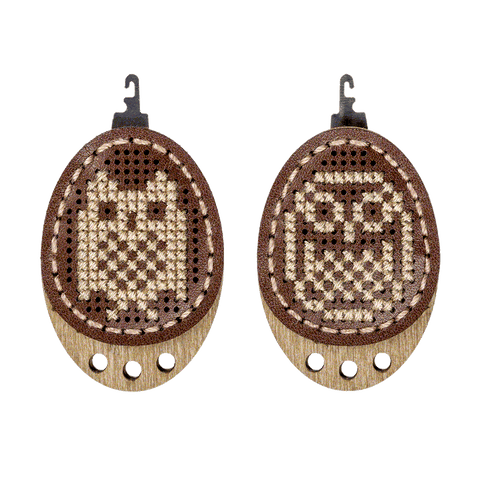 Wonderland Crafts kryželių rinkinys adatų įvėrėjui, dirbtinė oda 3×4,5 cm