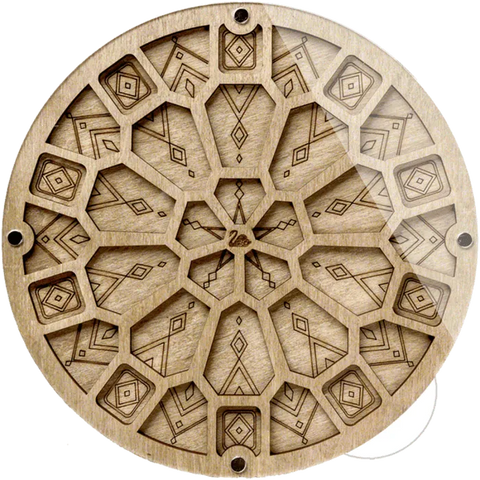 Wonderland Crafts karoliukų dėžutė su skaidriu dangčiu ir magnetiniu laikikliu, 19×19 cm