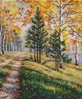 Oven siuvinėjimo komplektas „Rudenio sezonas“, 40×25 cm, Zweigart 16 ct - kaSiulai.lt