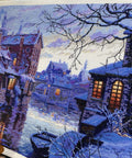 Panoraminis detalaus dizaino skaičiuoto kryželio komplektas „Šiaurės Venecija“, 57,5×28 cm - kaSiulai.lt