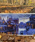 Panoraminis detalaus dizaino skaičiuoto kryželio komplektas „Šiaurės Venecija“, 57,5×28 cm - kaSiulai.lt