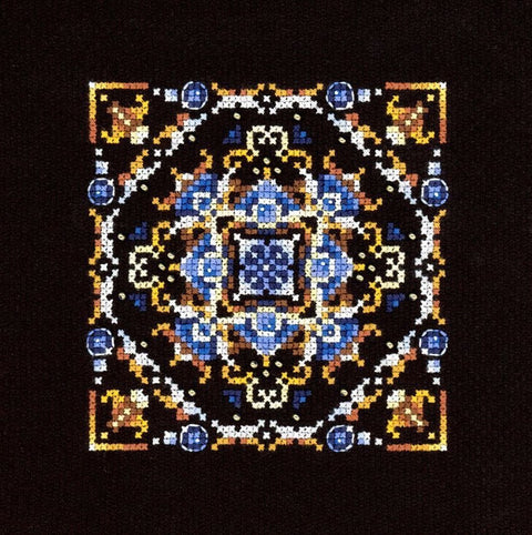 Persiški motyvai — siuvinėjimo komplektas kryželiu, 11×11 cm - kaSiulai.lt