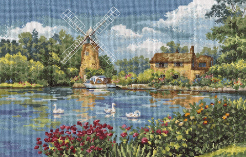 Pilnas siuvinėjimo komplektas kryželiu „Olandiškas motyvas“ - kaSiulai.lt