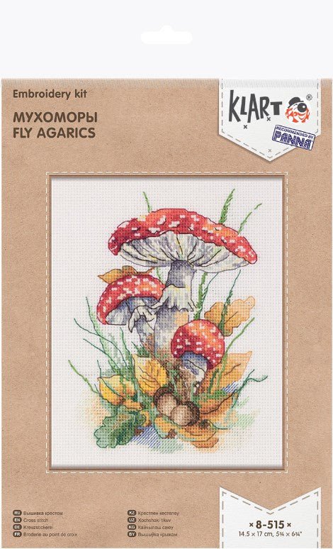 Pilnas siuvinėjimo kryželiu komplektas „Musmirės“ — idealus pradedantiesiems - kaSiulai.lt