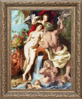 Prabangus siuvinėjimo komplektas kryželiu su mitologine pora - kaSiulai.lt