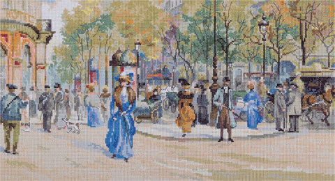 Prabangus siuvinėjimo kryželiu komplektas „Boulevard des Capucines“ – puiki dovana - kaSiulai.lt