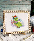 Pradedančiųjų siuvinėjimo rinkinys kryželiu „Žėrintis apdaras“ 15×15 cm - kaSiulai.lt