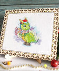 Pradedančiųjų siuvinėjimo rinkinys kryželiu „Žėrintis apdaras“ 15×15 cm - kaSiulai.lt