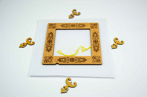 Premium magnetinis kvadratinis lankelis siuvinėjimui 21×21 cm, 6 mm - kaSiulai.lt