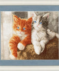Purūs kačiukai — siuvinėjimo komplektas, Aida 16 ct, 29 spalvos, 24,5×30,5 cm - kaSiulai.lt