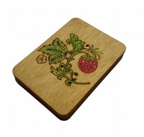 Rankomis dažyta medinė adatų dėžutė „Ąžuolas“ – KF056/7 - kaSiulai.lt