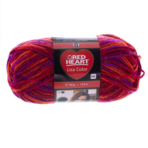 RED HEART LISA COLOR - spalva 00084 - 10X50g. (10vnt. pakuotė) - kaSiulai.lt