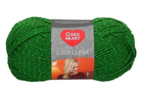 Red Heart Lisa Lurex 50g, sp. 4 žalia - kaSiulai.lt