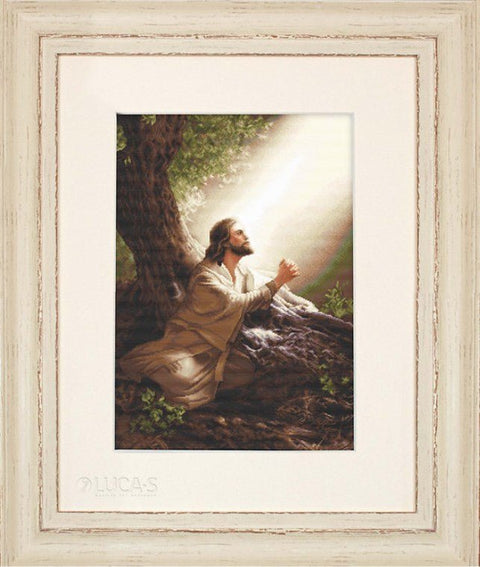Religinis siuvinėjimo komplektas kryželiu „Jėzus Kristus“, 35×52 cm - kaSiulai.lt