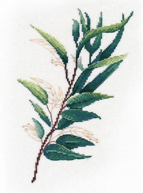 Rinkinys siuvinėjimui kryželiu „Tropinė žaluma“, ZWEIGART, 20×25 cm, 15 spalvų - kaSiulai.lt