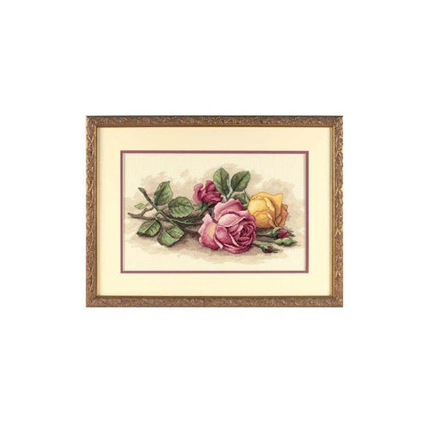 Rožės (36 x 23 cm) - DIMENSIONS siuvinėjimo kryželiu rinkinys - kaSiulai.lt