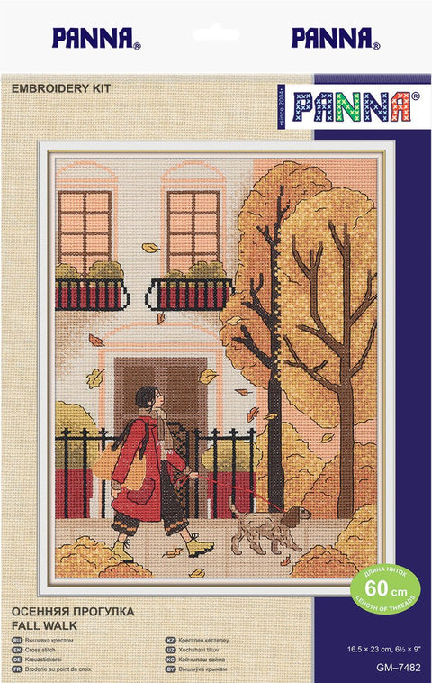 Rudeninis pasivaikščiojimas — siuvinėjimo komplektas kryželiu dovanai - kaSiulai.lt