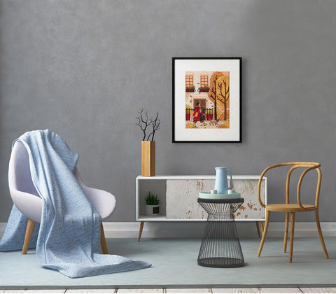 Rudeninis pasivaikščiojimas — siuvinėjimo komplektas kryželiu dovanai - kaSiulai.lt