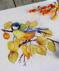 Rudens miško kryželiu siuvinėjimo komplektas 18×19 cm – mėgėjams - kaSiulai.lt
