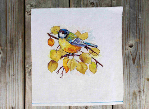 Rudens miško kryželiu siuvinėjimo komplektas 18×19 cm – mėgėjams - kaSiulai.lt