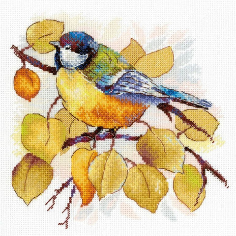 Rudens miško kryželiu siuvinėjimo komplektas 18×19 cm – mėgėjams - kaSiulai.lt