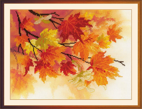 Siuvinėjimo rinkinys RIOLIS "Rudens spalvos" Nr.0054PT — 40×30 cm, preprinted AIDA