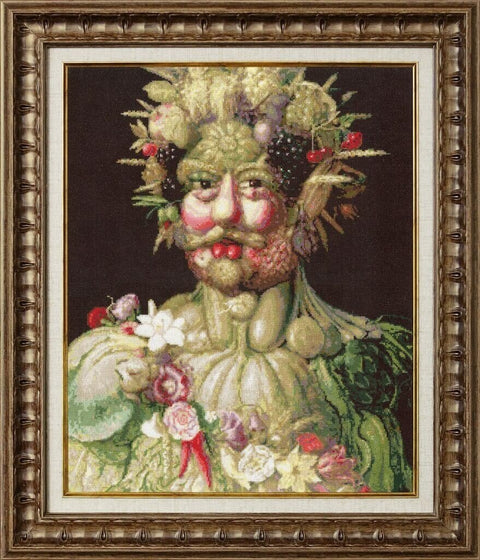 Rudolfo II — „Vertumnas“ (1590): meninis siuvinėjimo komplektas - kaSiulai.lt