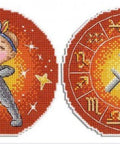 Šaulys — kryželiu siuvinamas komplektas su zodiako motyvu, ideali dovana - kaSiulai.lt