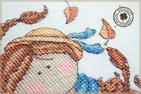 NeoCraft kryželių siuvinėjimo rinkinys Skorpionas — Zweigart audinys 11×18 cm
