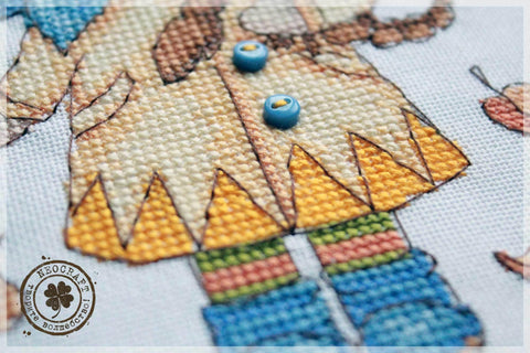 NeoCraft kryželių siuvinėjimo rinkinys Skorpionas — Zweigart audinys 11×18 cm