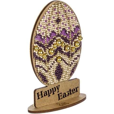 PRECIOSA karoliukų siuvinėjimo rinkinys ant faneros su stoveliu, 6,5×11 cm