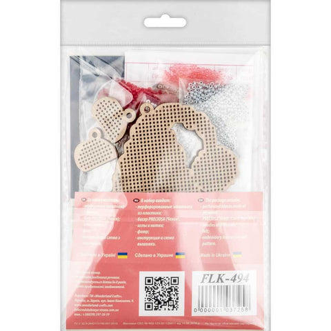 Medinis siuvinėjimo rinkinys su PRECIOSA karoliukais (Wonderland Crafts)