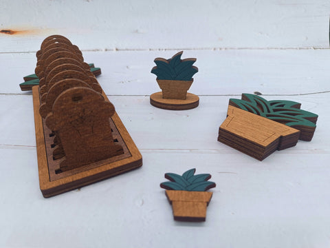 Siūlų ritinių laikiklis, 10 vnt. Succulent KF016/3 - kaSiulai.lt