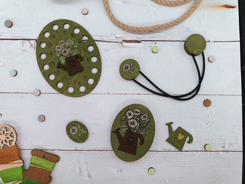 Siuvimo adatų magnetinis laikiklis „Gėlės“ KF059/205G - kaSiulai.lt