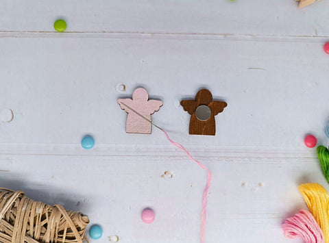 Siuvimo adatų magnetinis laikiklis „Rožinis angelas“ KF059/60P - kaSiulai.lt