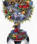 Siuvinėjimas kryželiu "Berniuko svajonė", Aida 18, 30 spalvų, 36×18 cm - kaSiulai.lt
