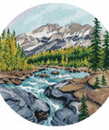 Siuvinėjimas kryželiu „Johnston Canyon“, 20×20 cm, 25 spalvų, 16 ct - kaSiulai.lt