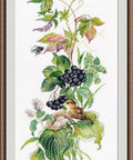 Siuvinėjimas kryželiu „Mažasis lizdas“ — Aida 18, 30 spalvų, 18×44 cm - kaSiulai.lt