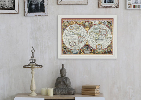 Siuvinėjimas kryželiu „Pasaulio žemėlapis“ – dovana keliautojui - kaSiulai.lt