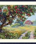 Siuvinėjimas kryželiu „Senoji obelis“, 29,5 × 38,5 cm - kaSiulai.lt