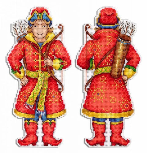 Siuvinėjimo komplektas ant Aida 14 plastikinės kanvos „Ivan Tsarevich“ 20×10 cm - kaSiulai.lt