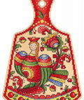 Siuvinėjimo komplektas ant perforuoto medinio pagrindo — paukščio motyvas, 29×19 cm - kaSiulai.lt