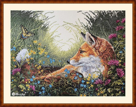 Siuvinėjimo komplektas Day Dreaming, Aida 16 ecru, 38×29 cm, 40 spalvų - kaSiulai.lt