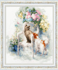 Siuvinėjimo komplektas „Draugystė“ — Aida 16 ct, 35×29 cm, Madeira (36 spalvų) - kaSiulai.lt