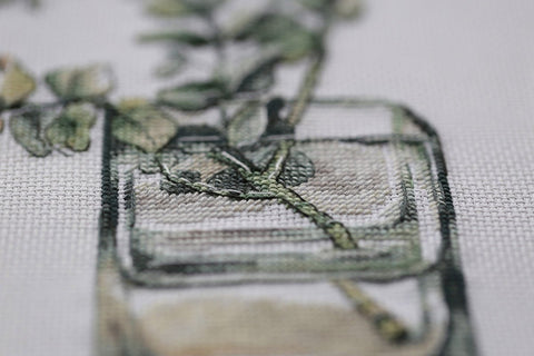 Siuvinėjimo komplektas „Eukaliptas“ (kryželiu) — ideali dovana - kaSiulai.lt