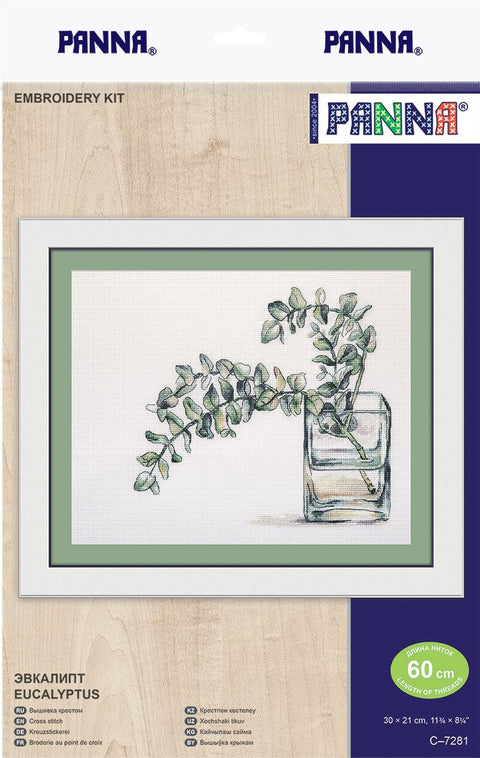 Siuvinėjimo komplektas „Eukaliptas“ (kryželiu) — ideali dovana - kaSiulai.lt