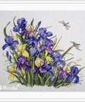 Siuvinėjimo komplektas "Irisai" siuvinėjimui kryželiu — Aida 16, DMC, 23 spalvos, 32×27 cm - kaSiulai.lt