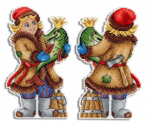 Siuvinėjimo komplektas „Jemelijos noras“ — plastikinė kanva Aida 14, 19×11 cm - kaSiulai.lt