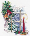Siuvinėjimo komplektas „Kalėdinė šviesa“, Aida 16 ct, 16×22 cm - kaSiulai.lt